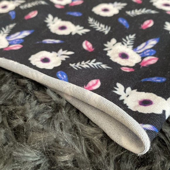 Black and white floral print waist wrap - Picture 3 of 17